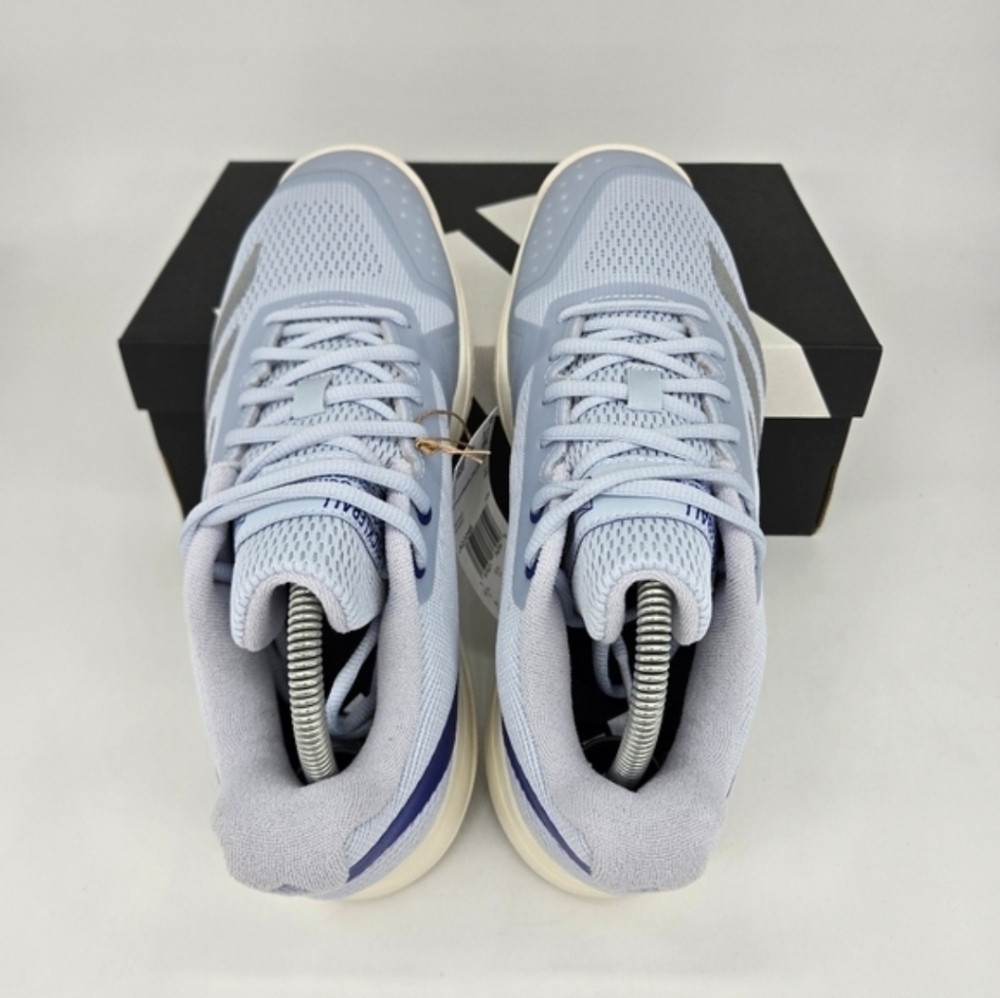 New adidas Pickleball Halo Blue Silver Metallic Women's Shoes Size 9 - Picture 5 of 8